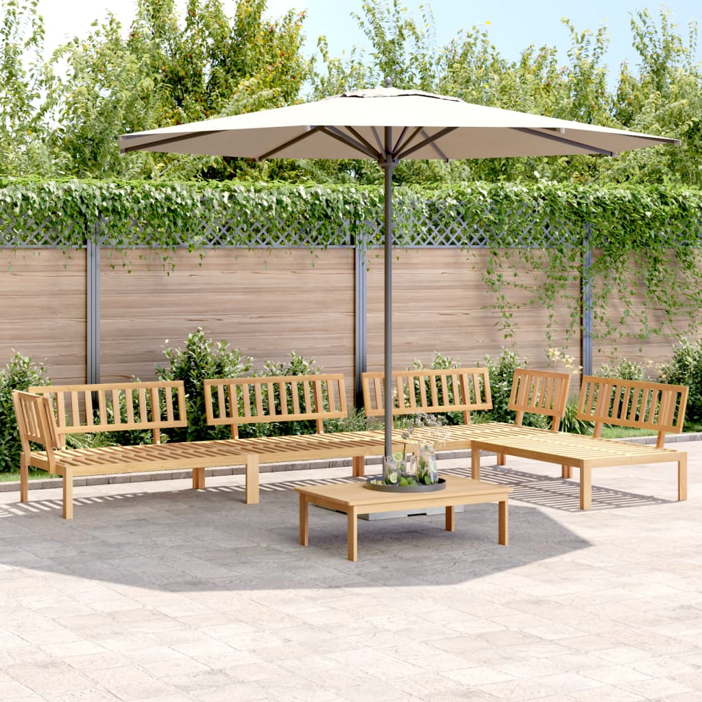 Garten-Ecksofas Aus Paletten 2 Stk. Massivholz Akazie
