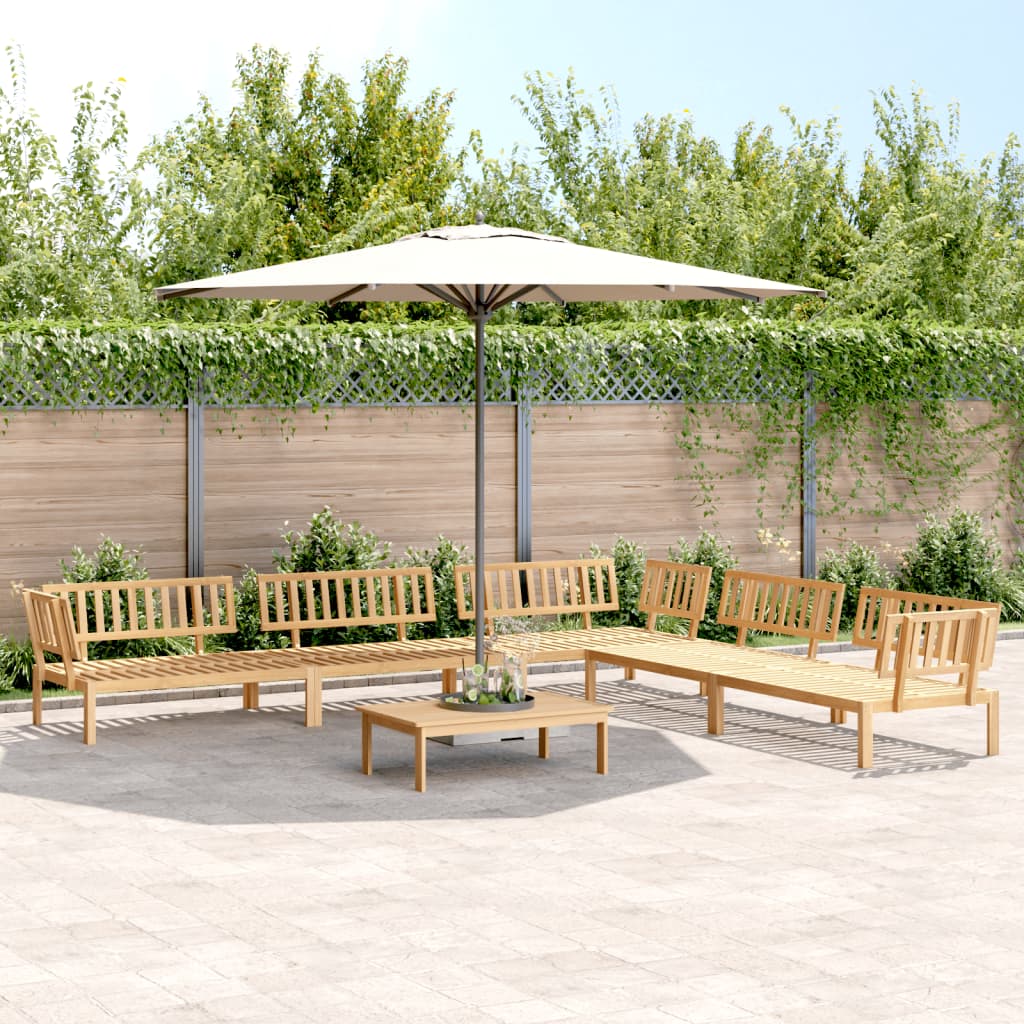 Garten-Ecksofas Aus Paletten 2 Stk. Massivholz Akazie