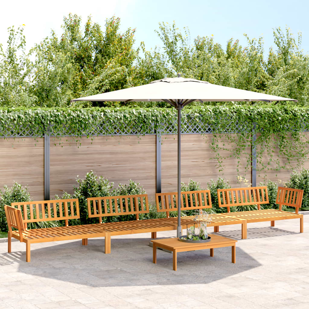 Garten-Ecksofas Aus Paletten 2 Stk. Massivholz Akazie