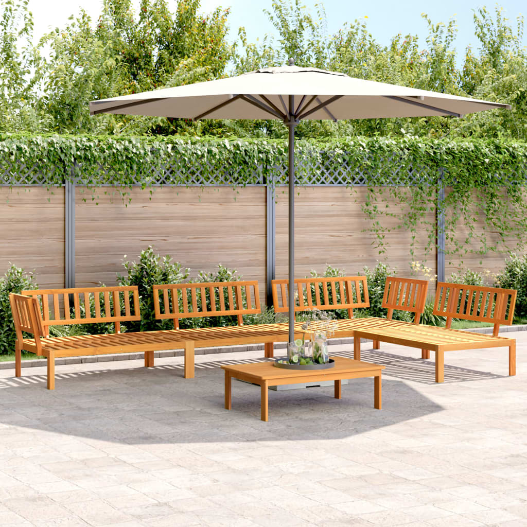 Garten-Ecksofas Aus Paletten 2 Stk. Massivholz Akazie