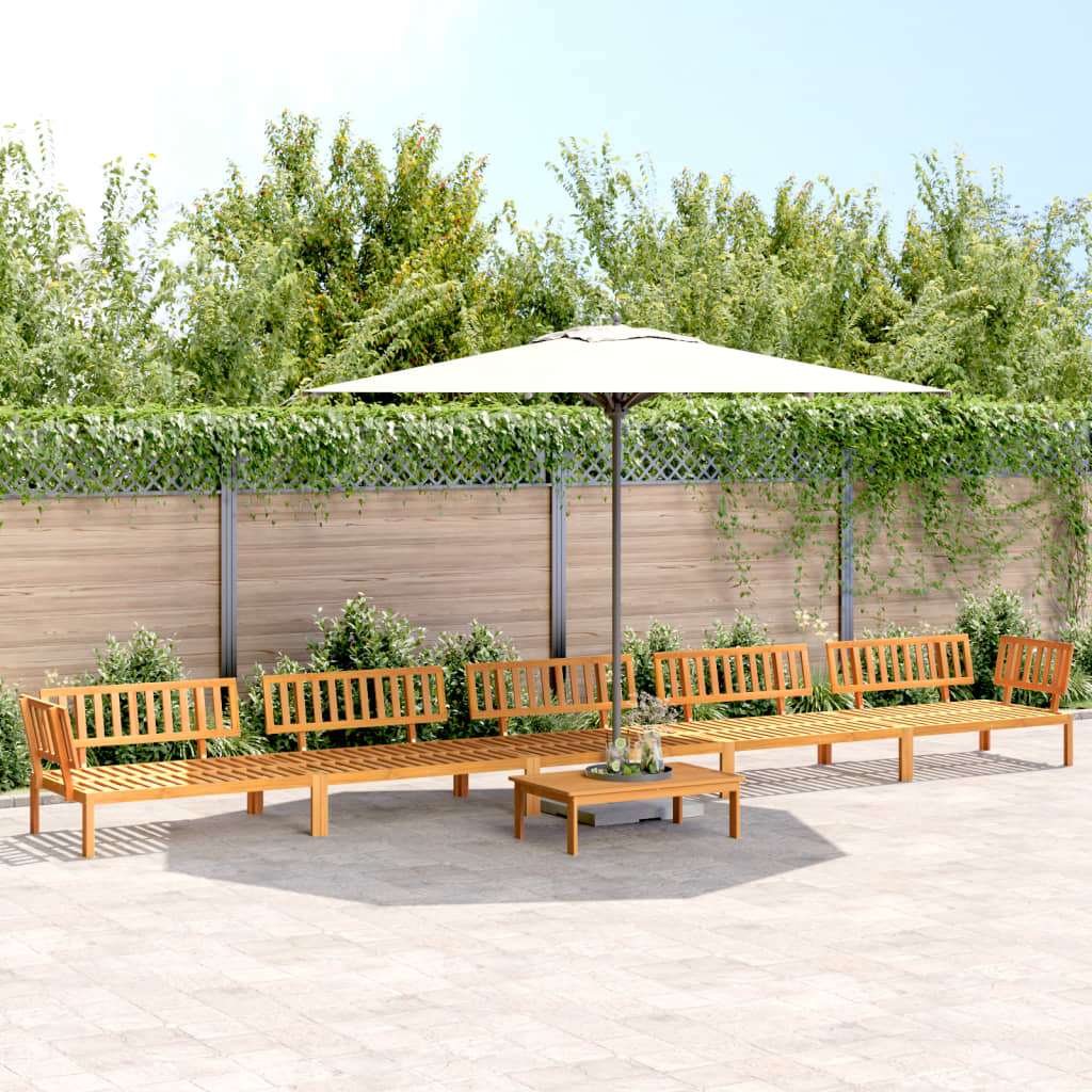 Garten-Ecksofas Aus Paletten 2 Stk. Massivholz Akazie
