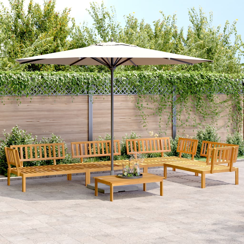 Garten-Ecksofas Aus Paletten 2 Stk. Massivholz Akazie