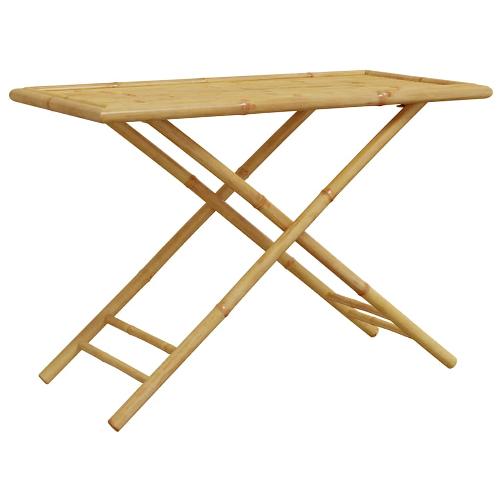 5-Tlg. Bistro-Set Klappbar Mit En Kissen Bambus