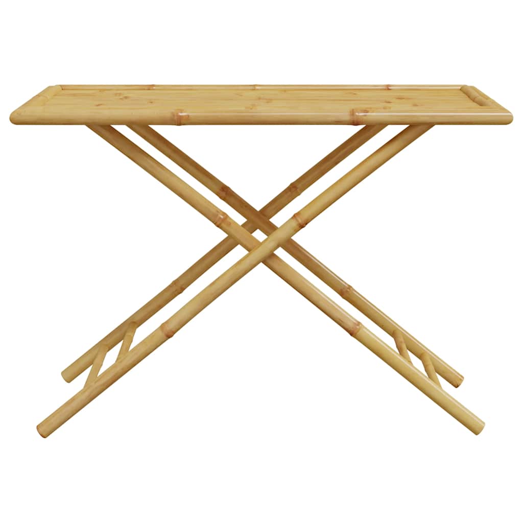 5-Tlg. Bistro-Set Klappbar Mit En Kissen Bambus
