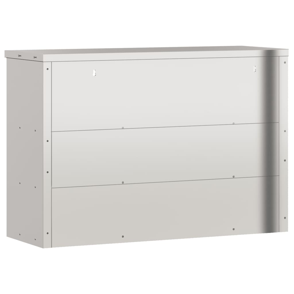 Küchen-Wandschrank Mit Ablagen Edelstahl