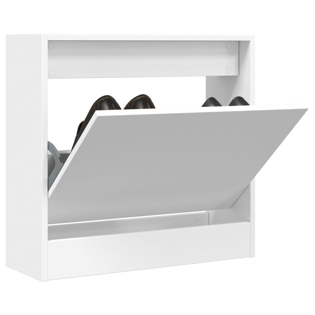 Schuhschrank 60X34X63,5 Cm Holzwerkstoff Weiß