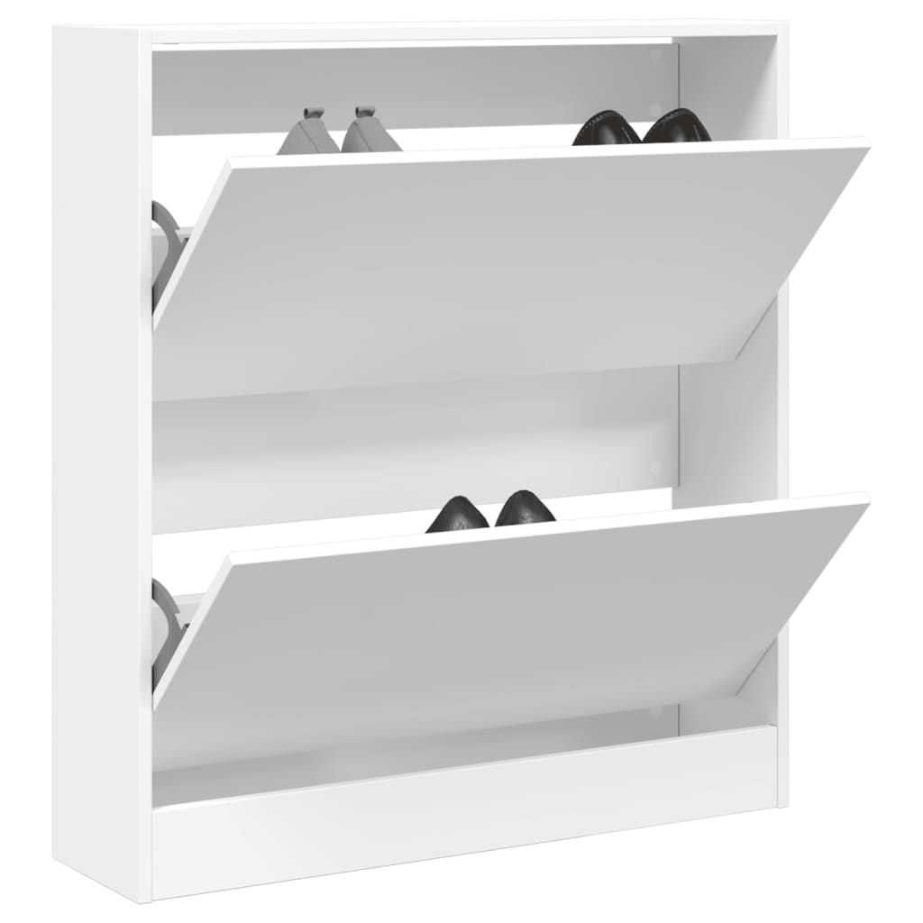 Schuhschrank 60X34X63,5 Cm Holzwerkstoff Weiß