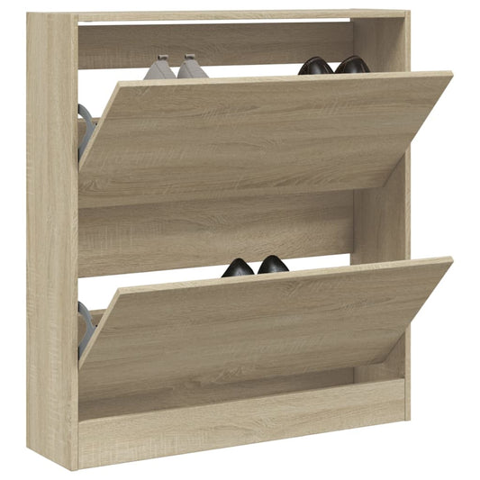 Schuhschrank Sonoma-Eiche 80X21X87,5 Cm Holzwerkstoff