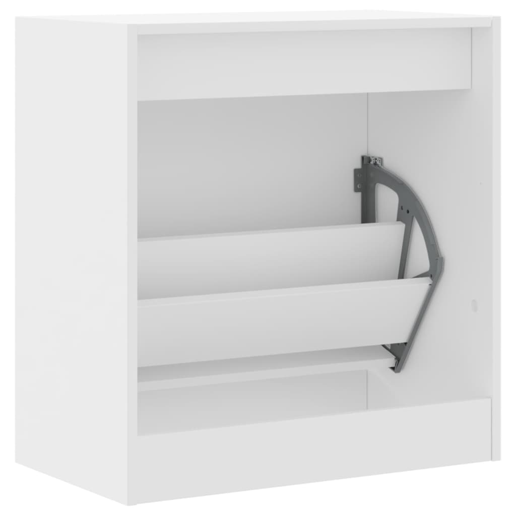 Schuhschrank 60X34X63,5 Cm Holzwerkstoff Weiß
