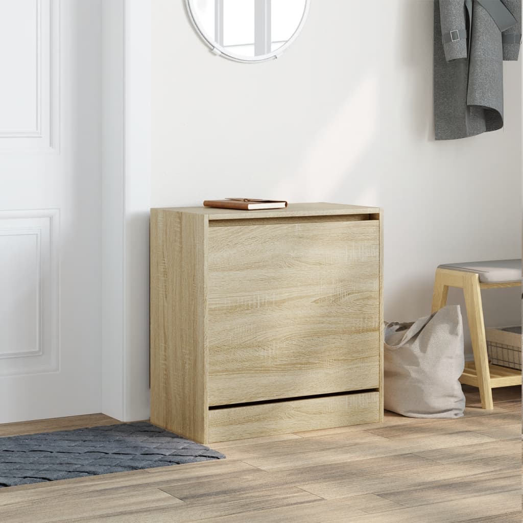 Schuhschrank Sonoma-Eiche 60X34X63,5 Cm Holzwerkstoff
