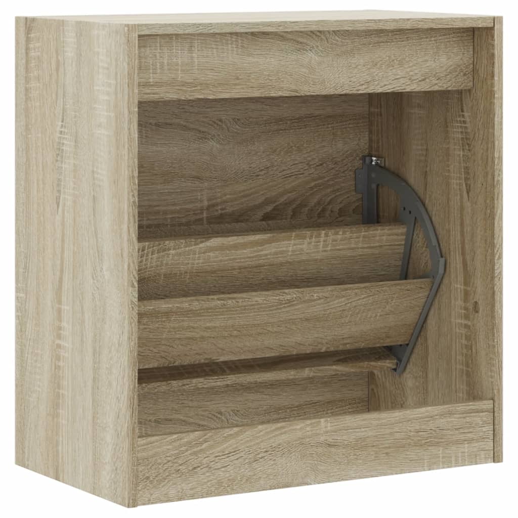 Schuhschrank Sonoma-Eiche 60X34X63,5 Cm Holzwerkstoff