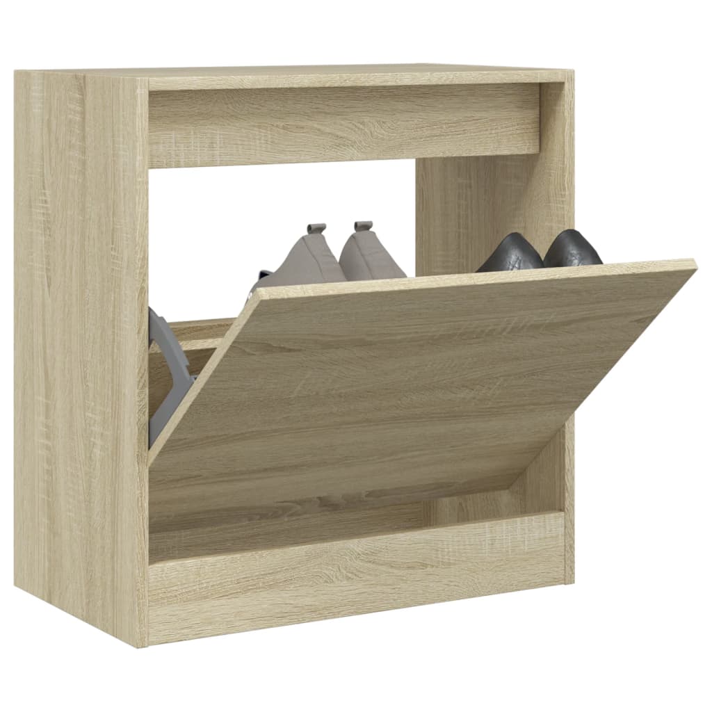 Schuhschrank Sonoma-Eiche 80X21X87,5 Cm Holzwerkstoff Sonoma Eiche
