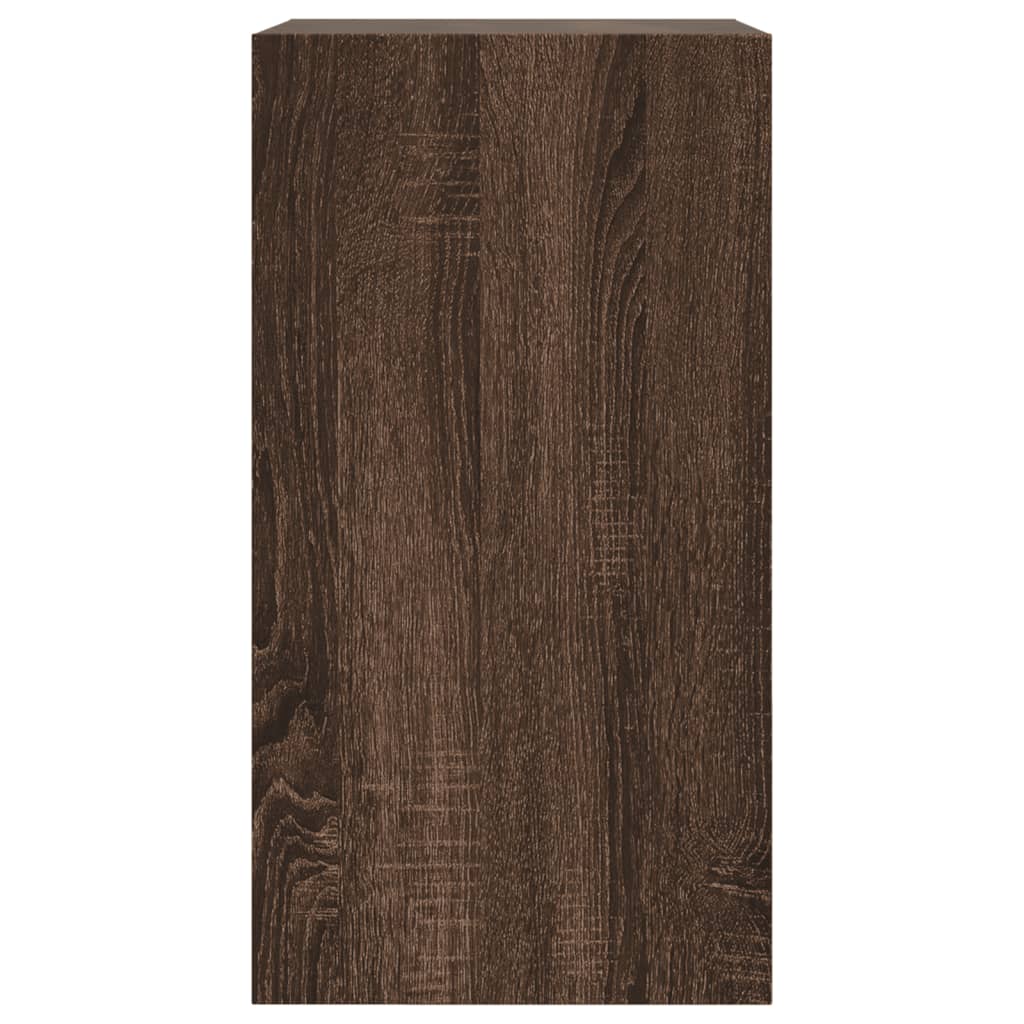 Schuhschrank Braun Eichen-Optik 60X34X63,5 Cm Holzwerkstoff Braune Eiche
