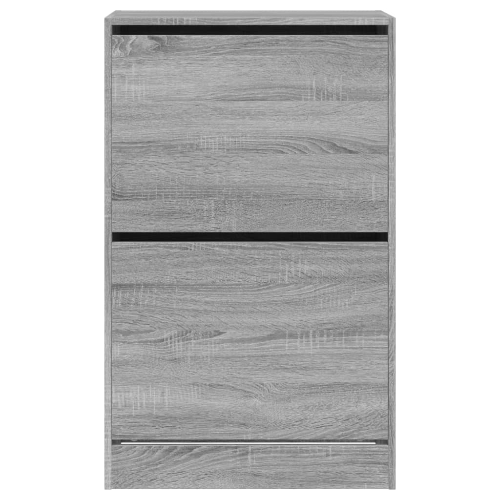 Schuhschrank 60X34X96,5 Cm Holzwerkstoff Grau Sonoma