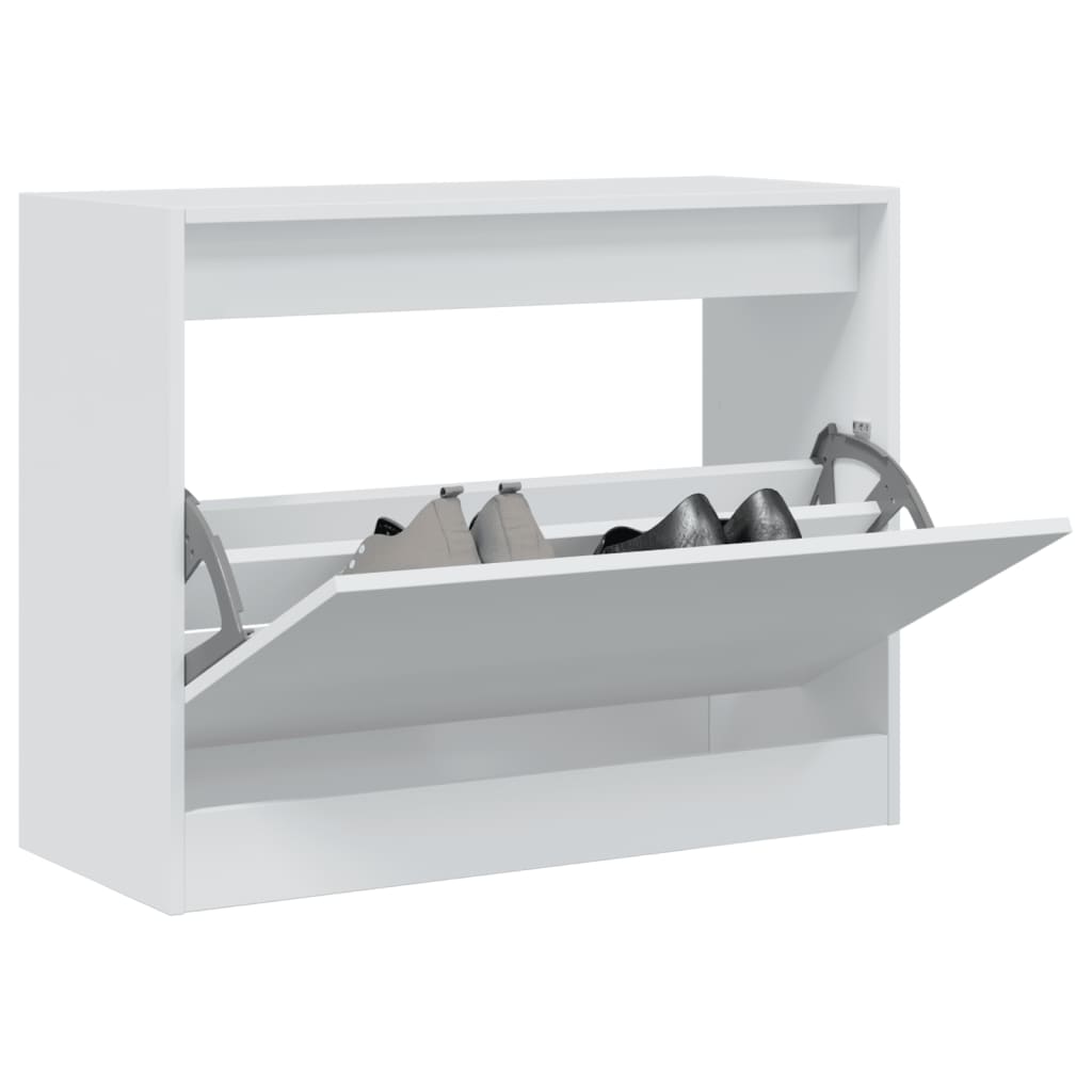 Schuhschrank 60X34X63,5 Cm Holzwerkstoff Weiß