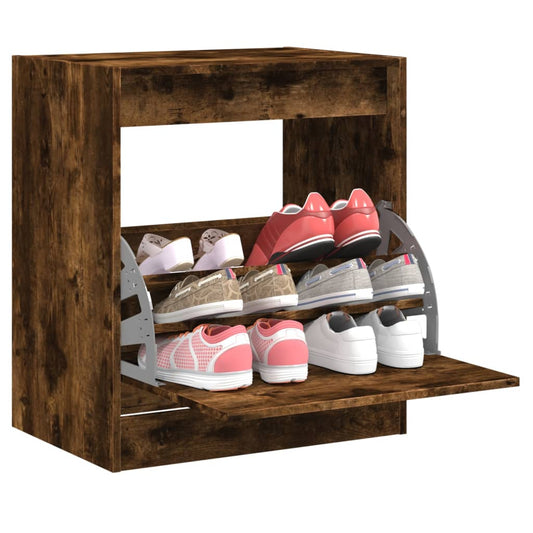 Schuhschrank Holzwerkstoff Räuchereiche