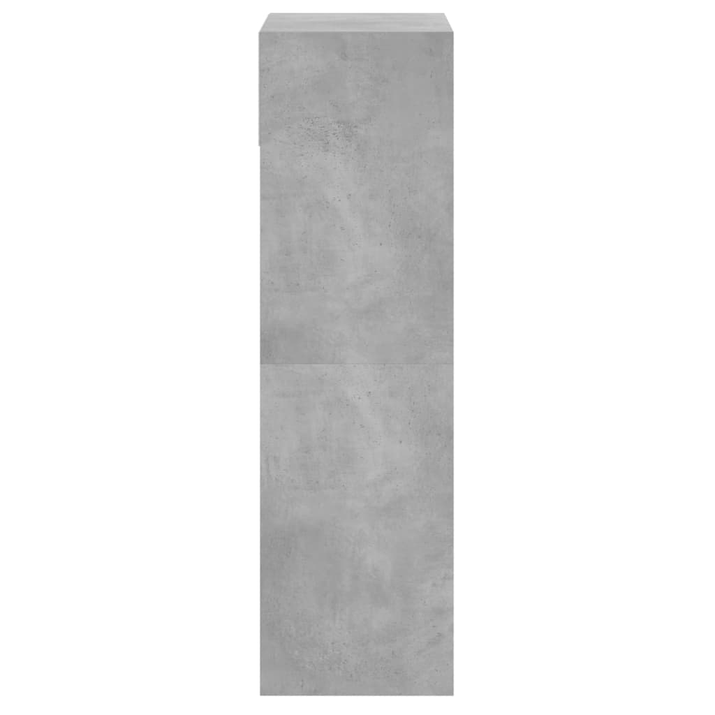 Schuhschrank 60X34X116 Cm Holzwerkstoff Betongrau