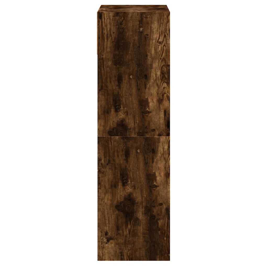 Schuhschrank 60X34X116 Cm Holzwerkstoff Räuchereiche