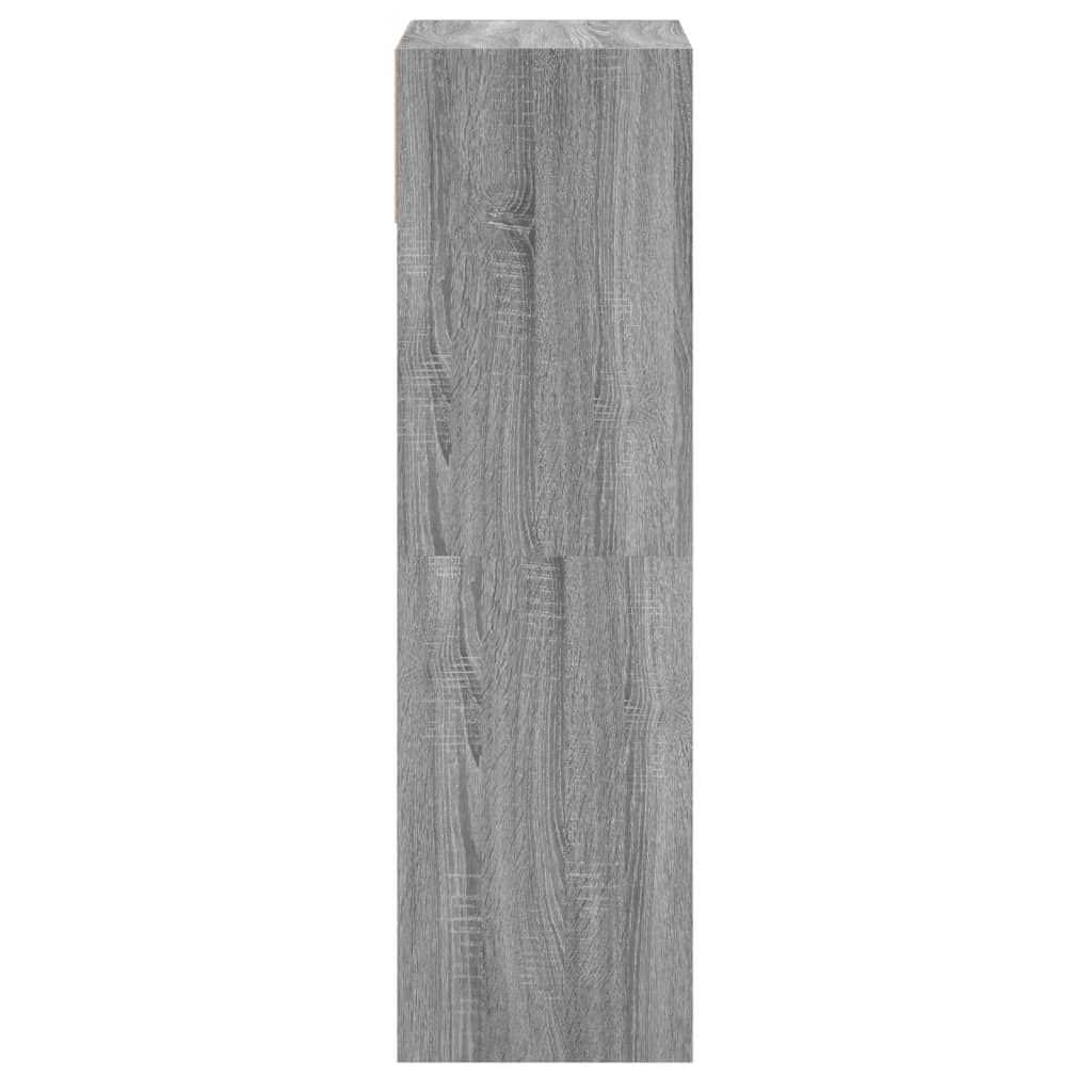 Schuhschrank 60X34X116 Cm Holzwerkstoff Grau Sonoma