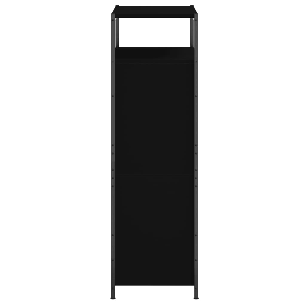 Schuhschrank 60X34X112 Cm Holzwerkstoff Schwarz
