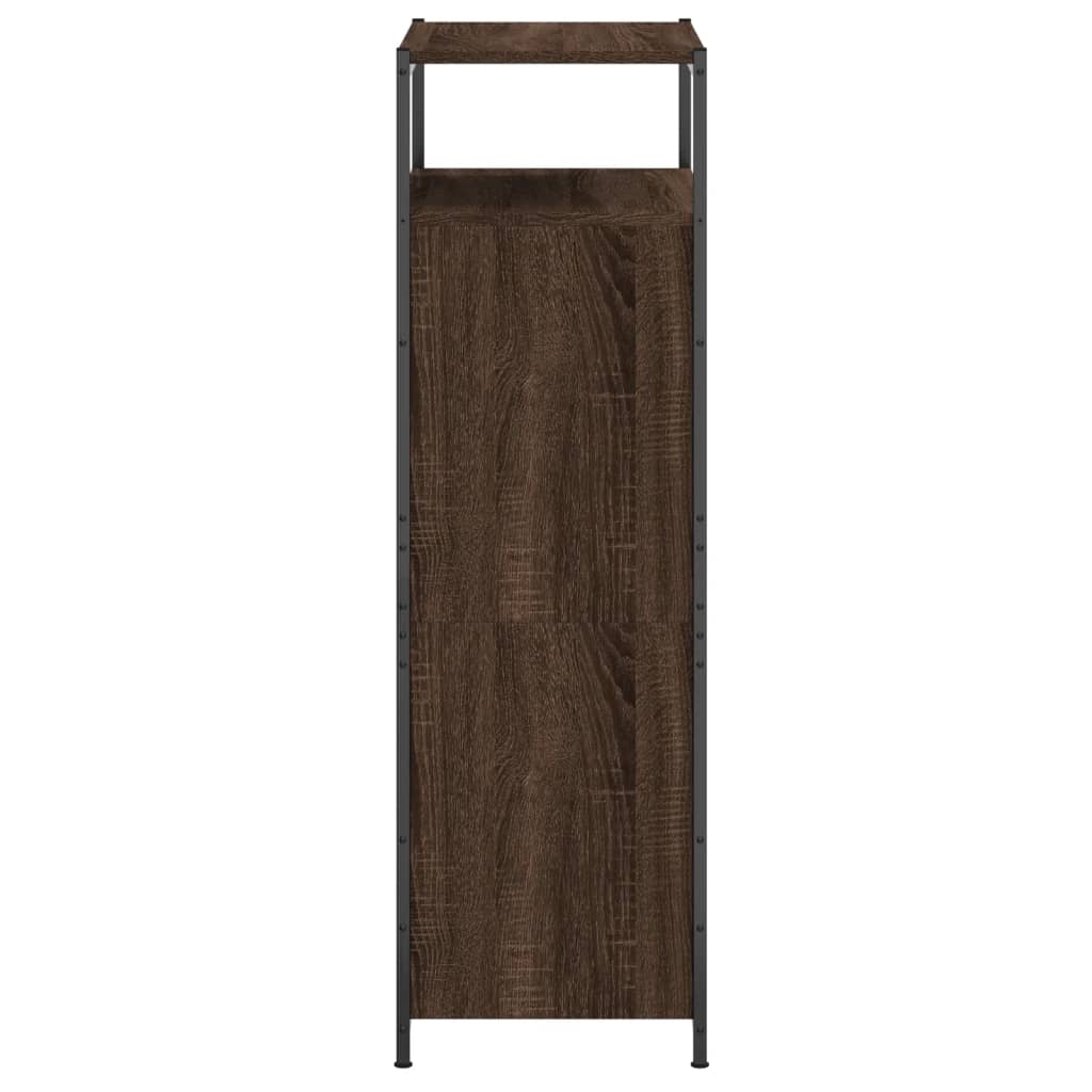 Schuhschrank Braun Eichen-Optik 60X34X112 Cm Holzwerkstoff Braune Eiche