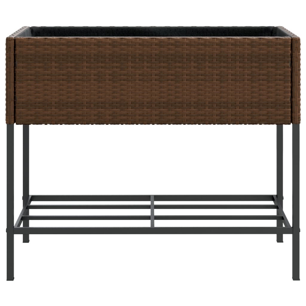 Pflanzkübel Mit Ablage Poly Rattan