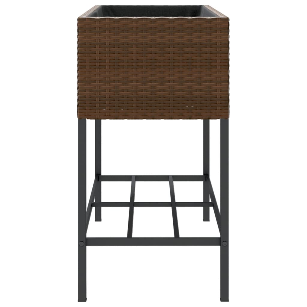Pflanzkübel Mit Ablage Poly Rattan