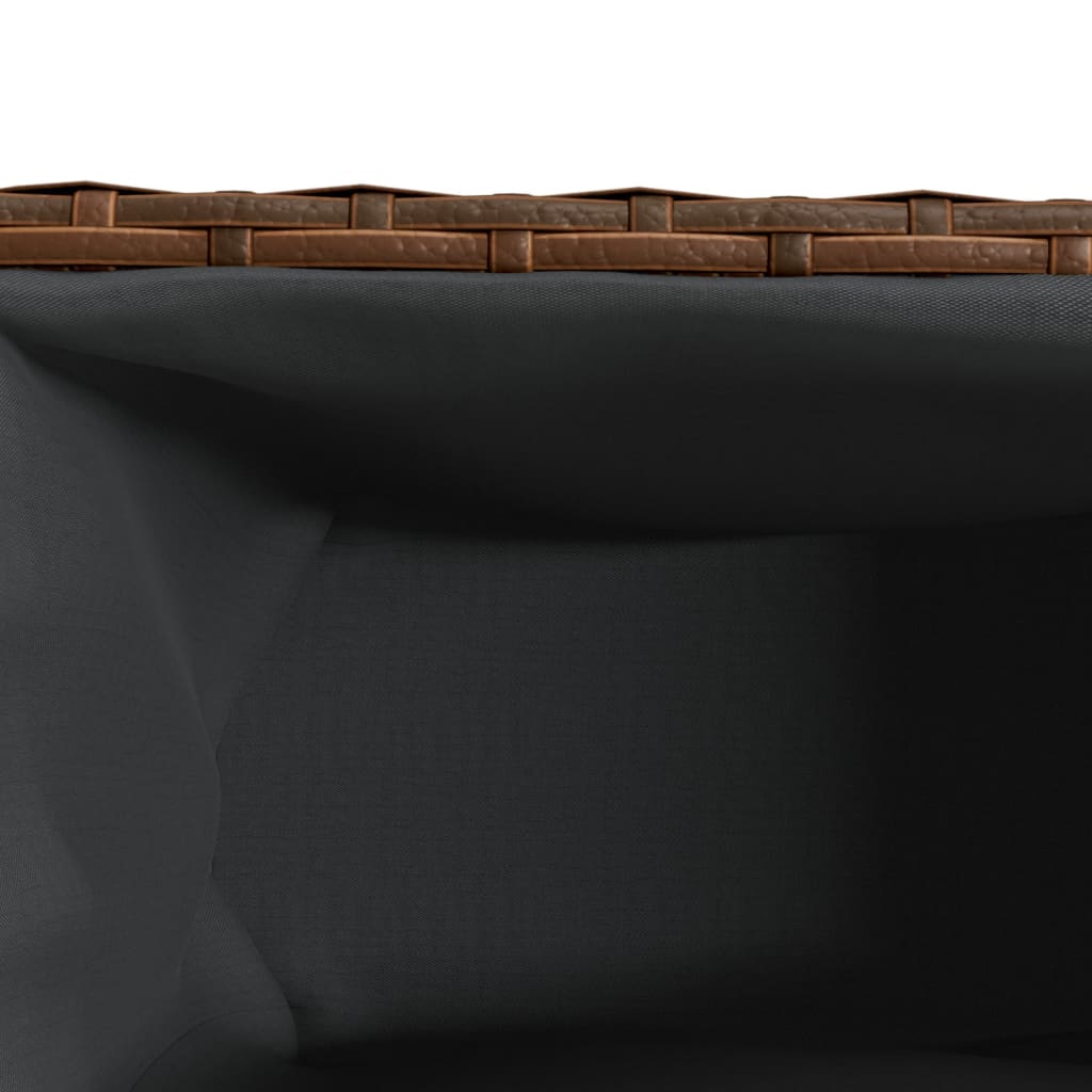 Hochbeet Mit 2 Fächern 90X20X40 Cm Poly Rattan