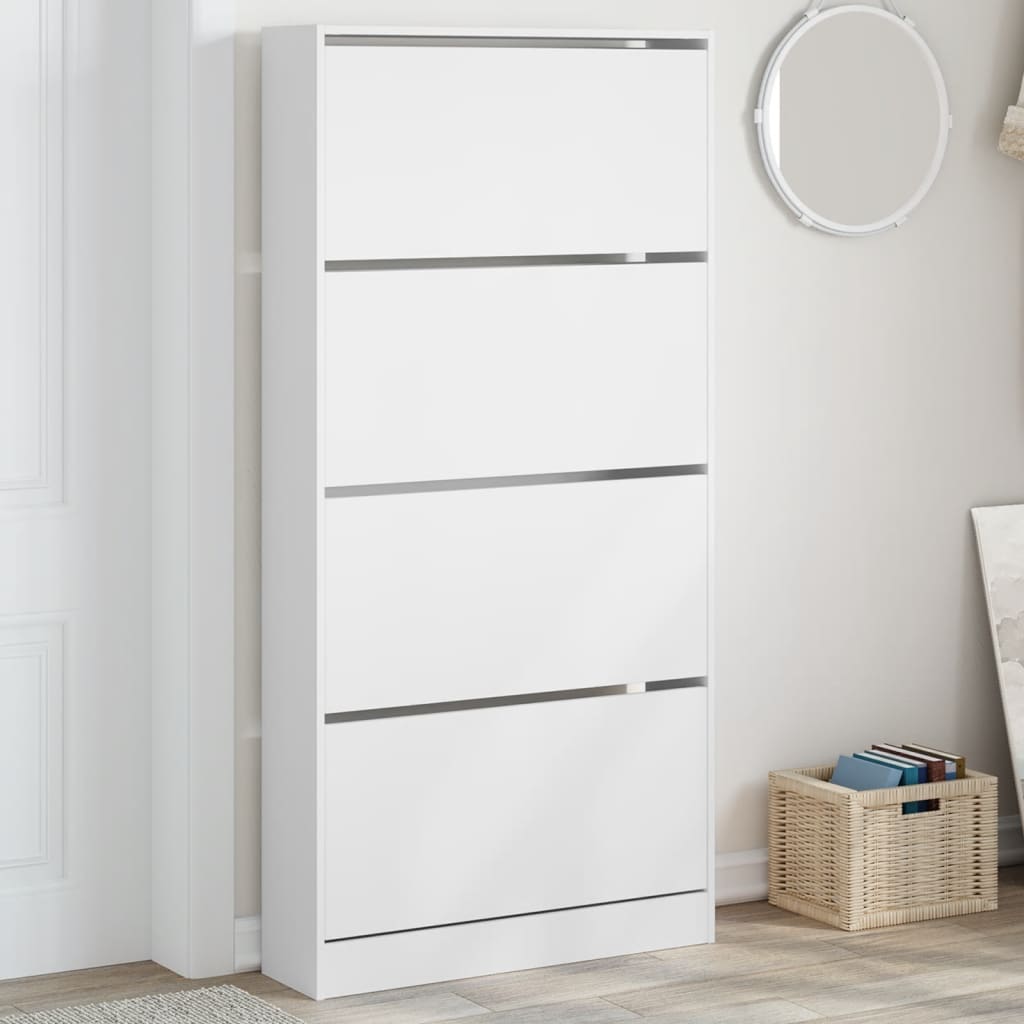Schuhschrank 60X34X63,5 Cm Holzwerkstoff Weiß