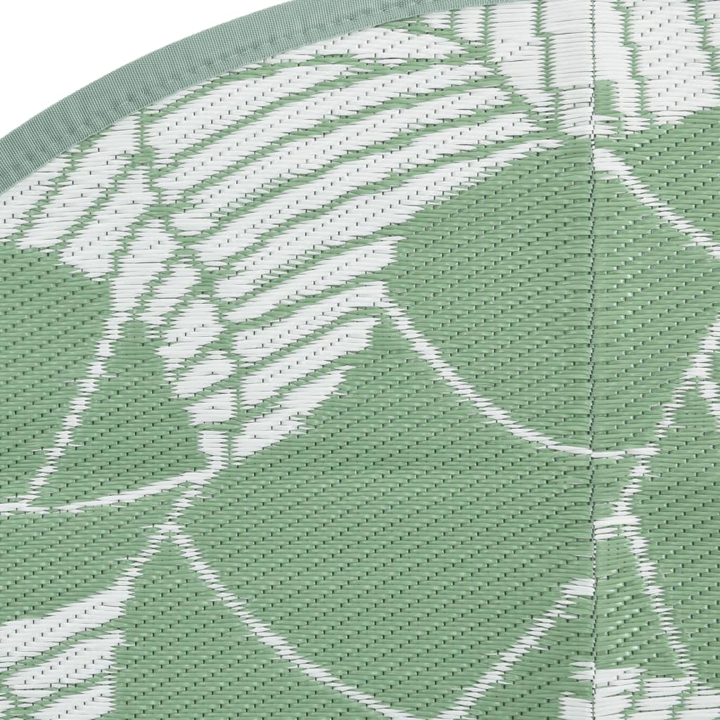 Outdoor-Teppich Arakil Grün Ø120 Cm Pp Blatt