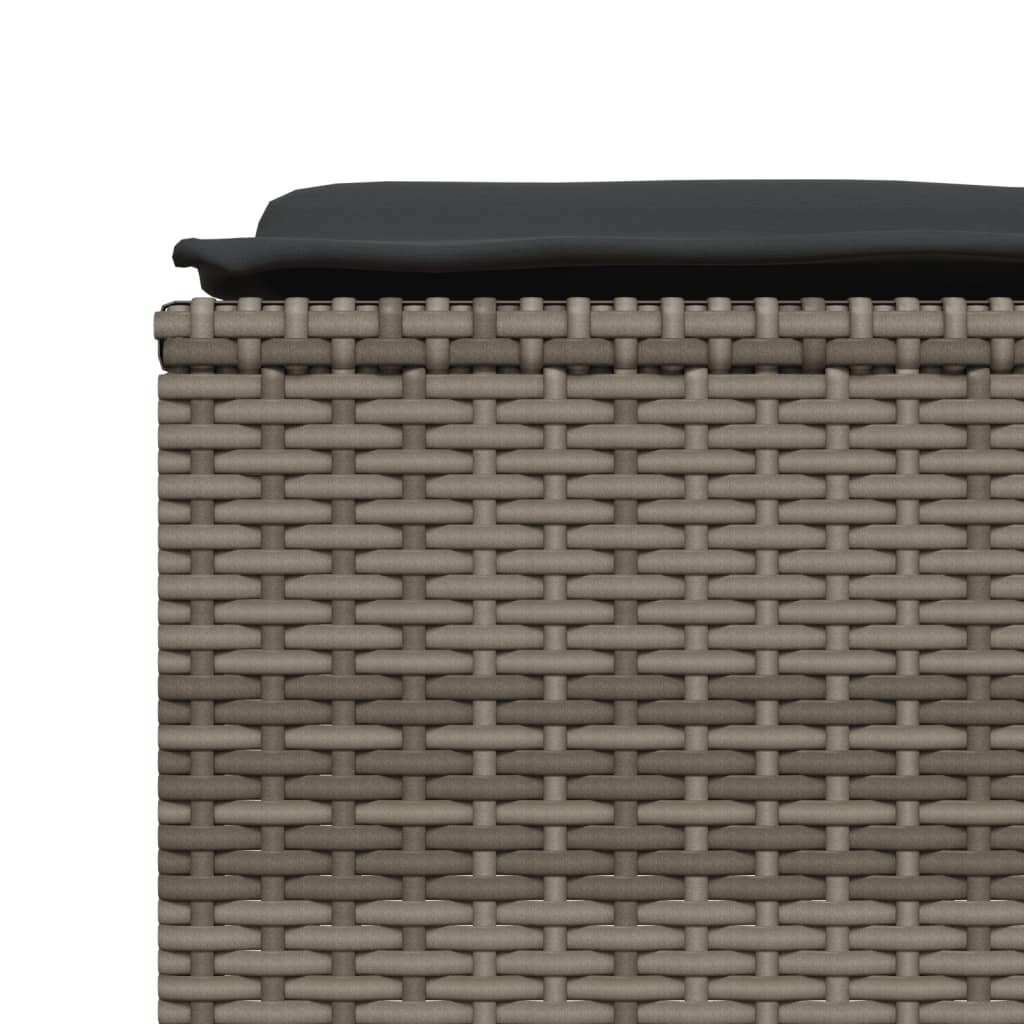 Gartenhocker Mit Kissen 4 Stk. Poly Rattan