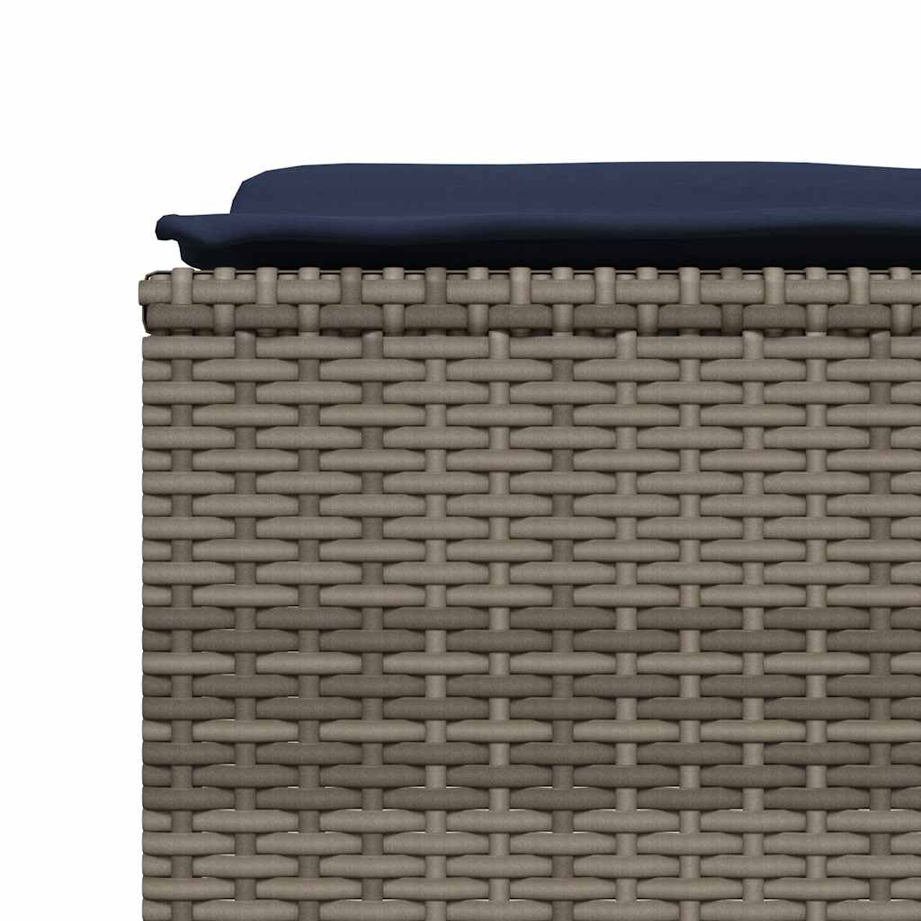 Gartenhocker Mit Kissen 4 Stk. Poly Rattan