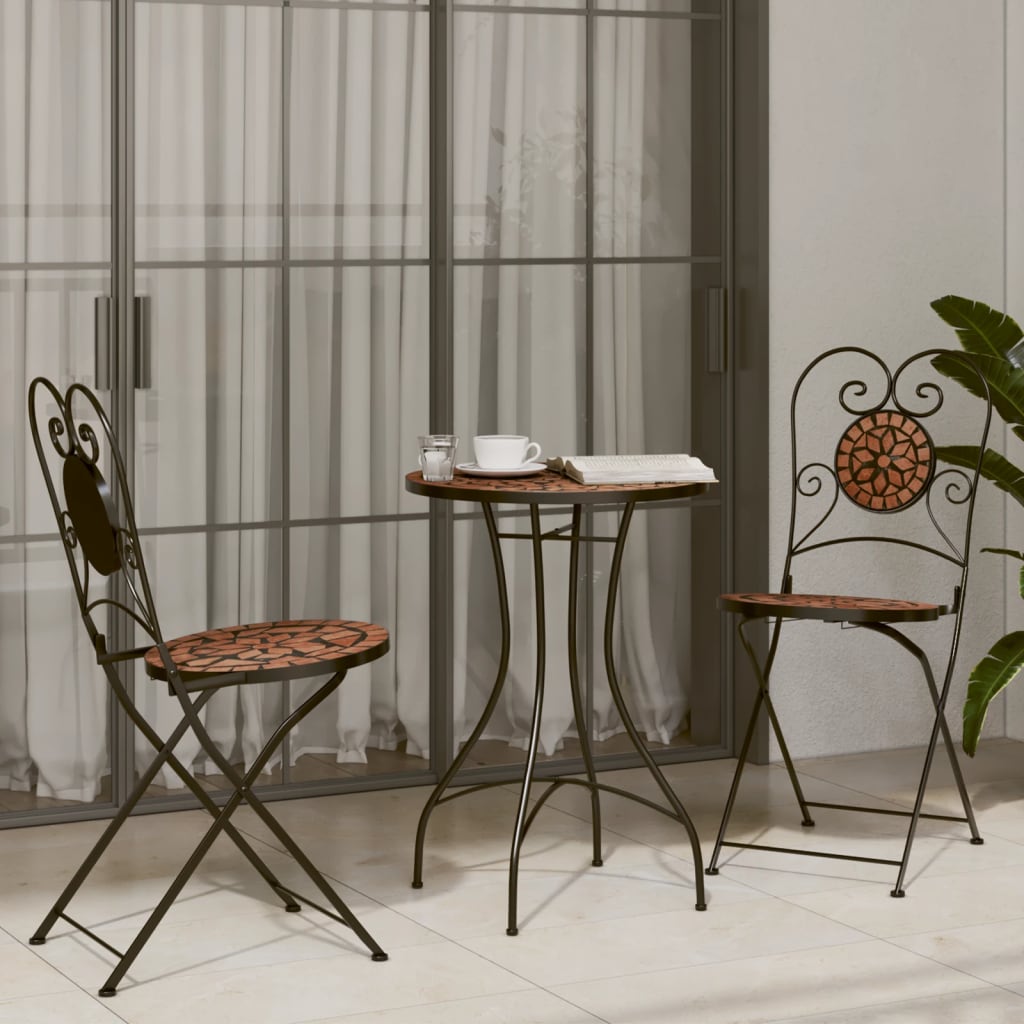 3-Tlg. Bistro-Set Keramik