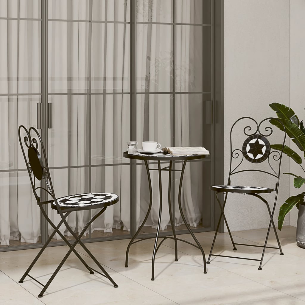 3-Tlg. Bistro-Set Keramik