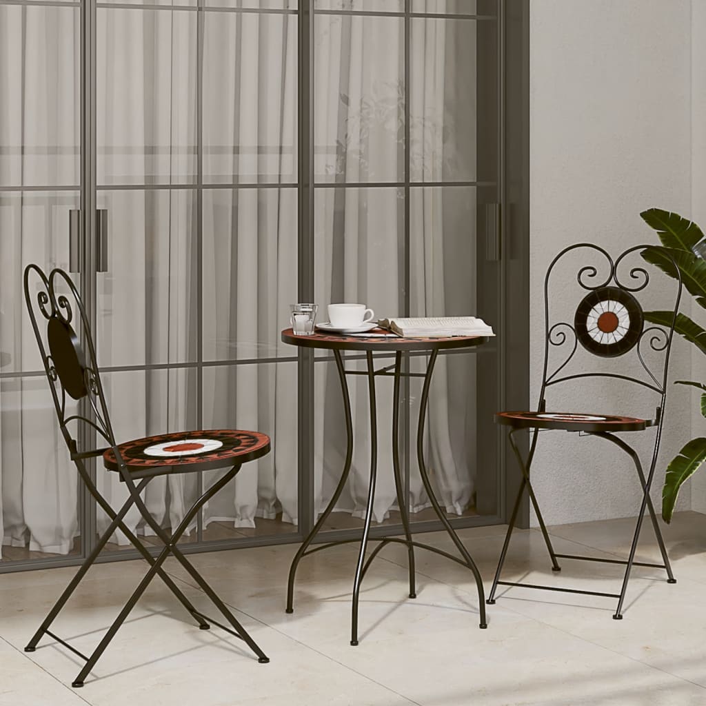 3-Tlg. Bistro-Set Keramik
