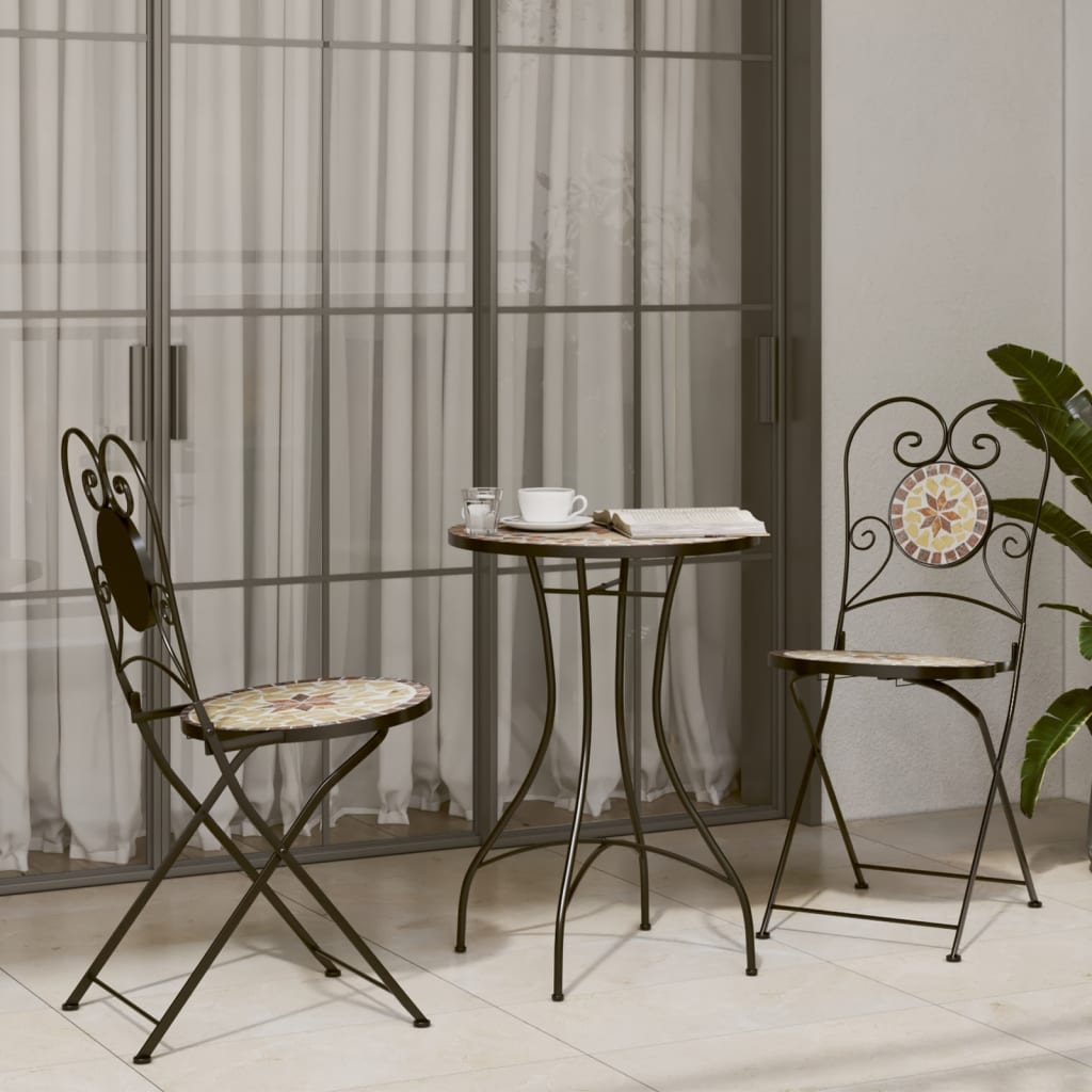 3-Tlg. Bistro-Set Keramik