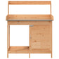 Pflanztisch Mit Schrank Braun 110,5X45X124,5Cm Massivholz Tanne