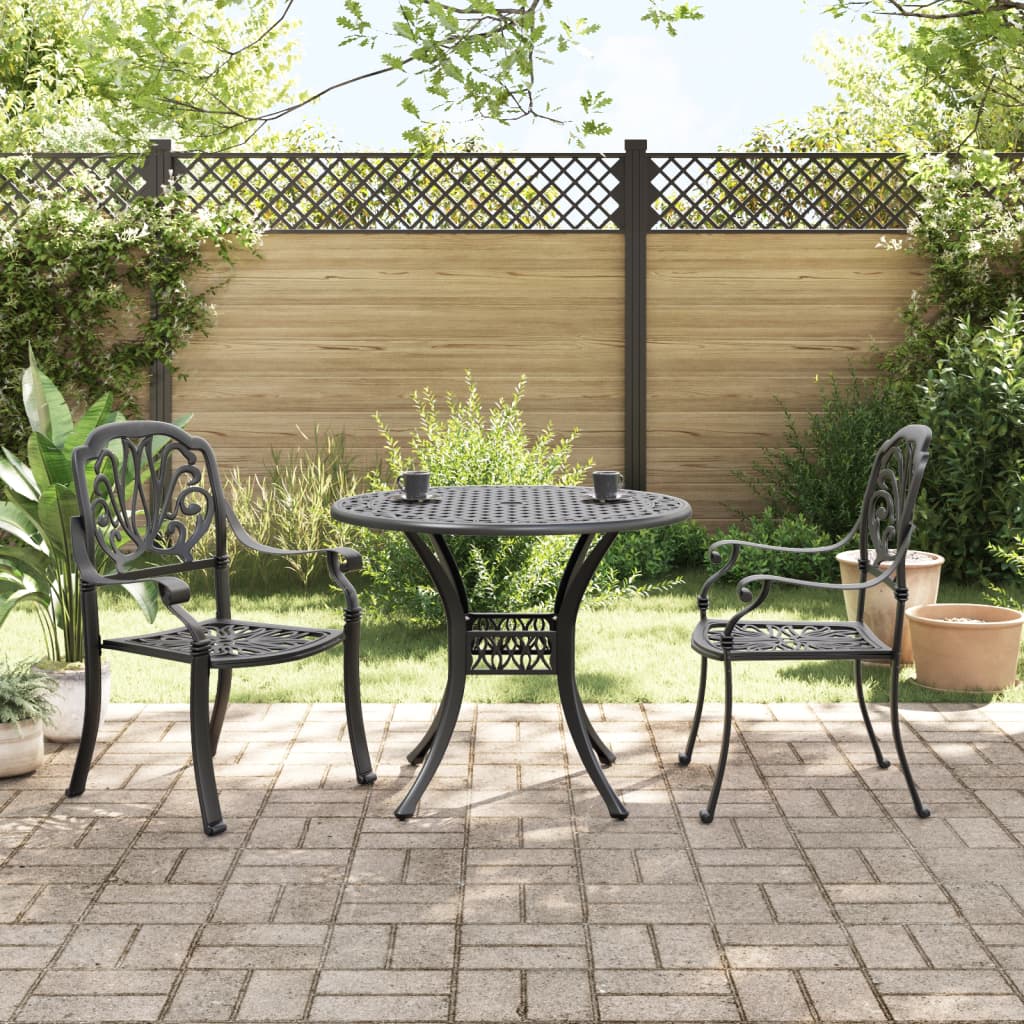 3-Tlg. Bistro-Set Aluminiumguss