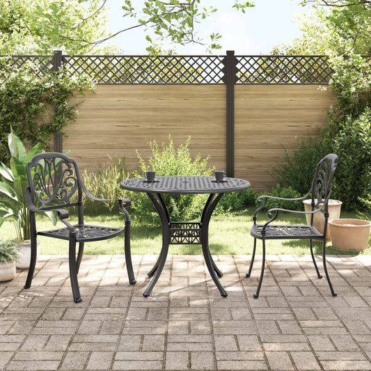 3-Tlg. Bistro-Set Aluminiumguss