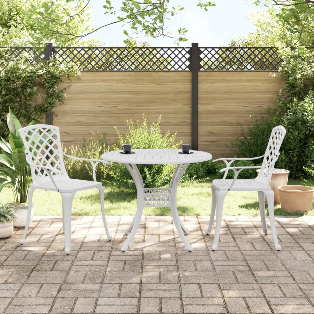 3-Tlg. Bistro-Set Aluminiumguss