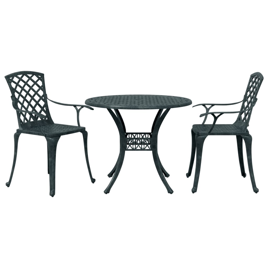 3-Tlg. Bistro-Set Aluminiumguss