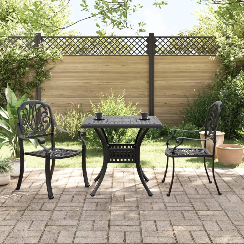 3-Tlg. Bistro-Set Aluminiumguss