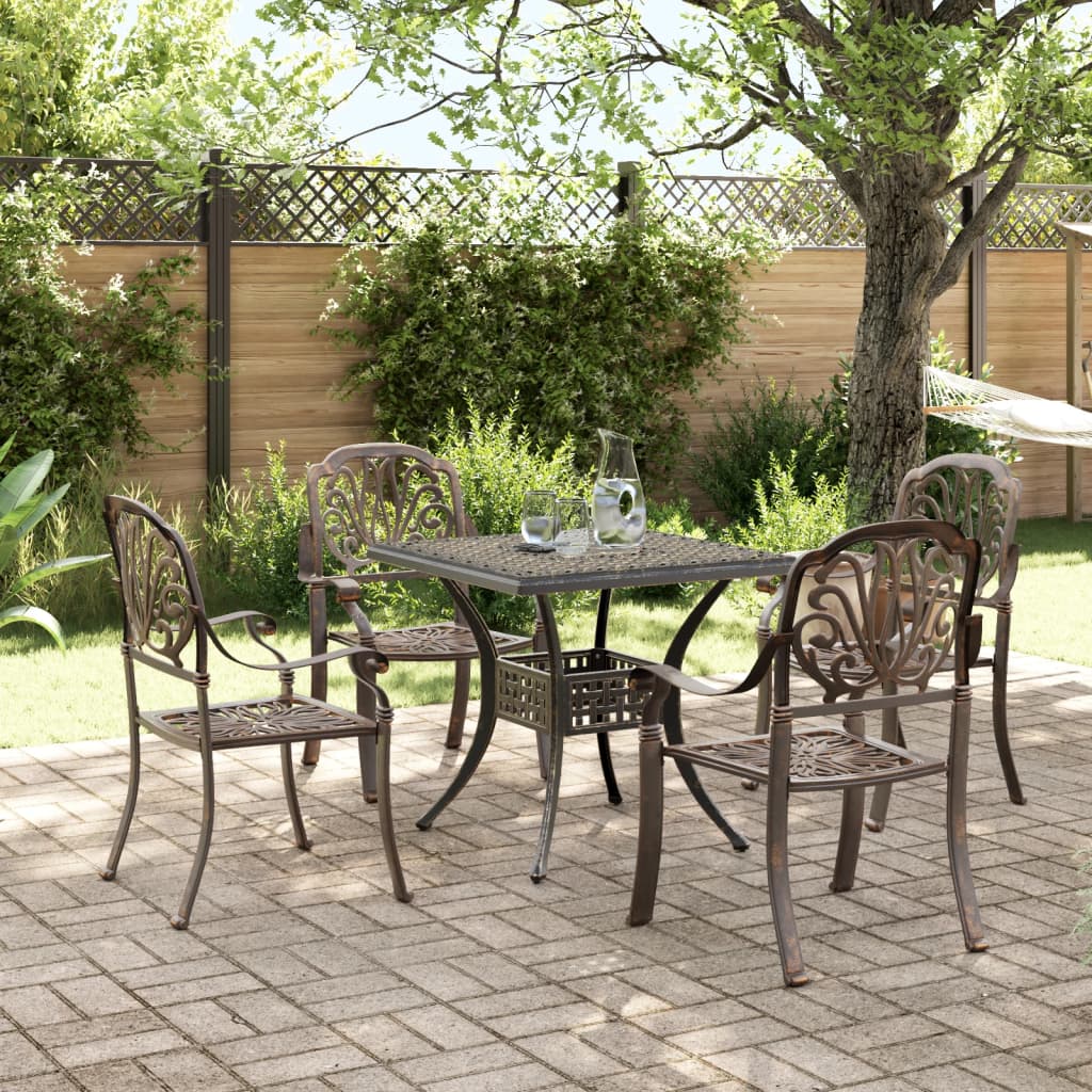 3-Tlg. Bistro-Set Aluminiumguss