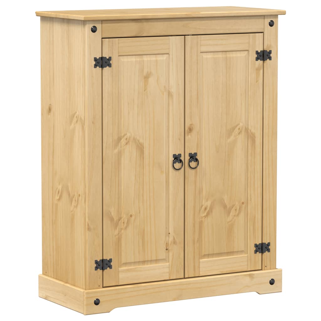 Schuhschrank Corona 86X38,5X108 Cm Massivholz Kiefer Honigwachs