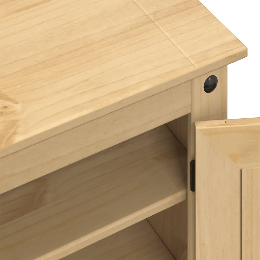 Schuhschrank Corona 86X38,5X108 Cm Massivholz Kiefer Honigwachs