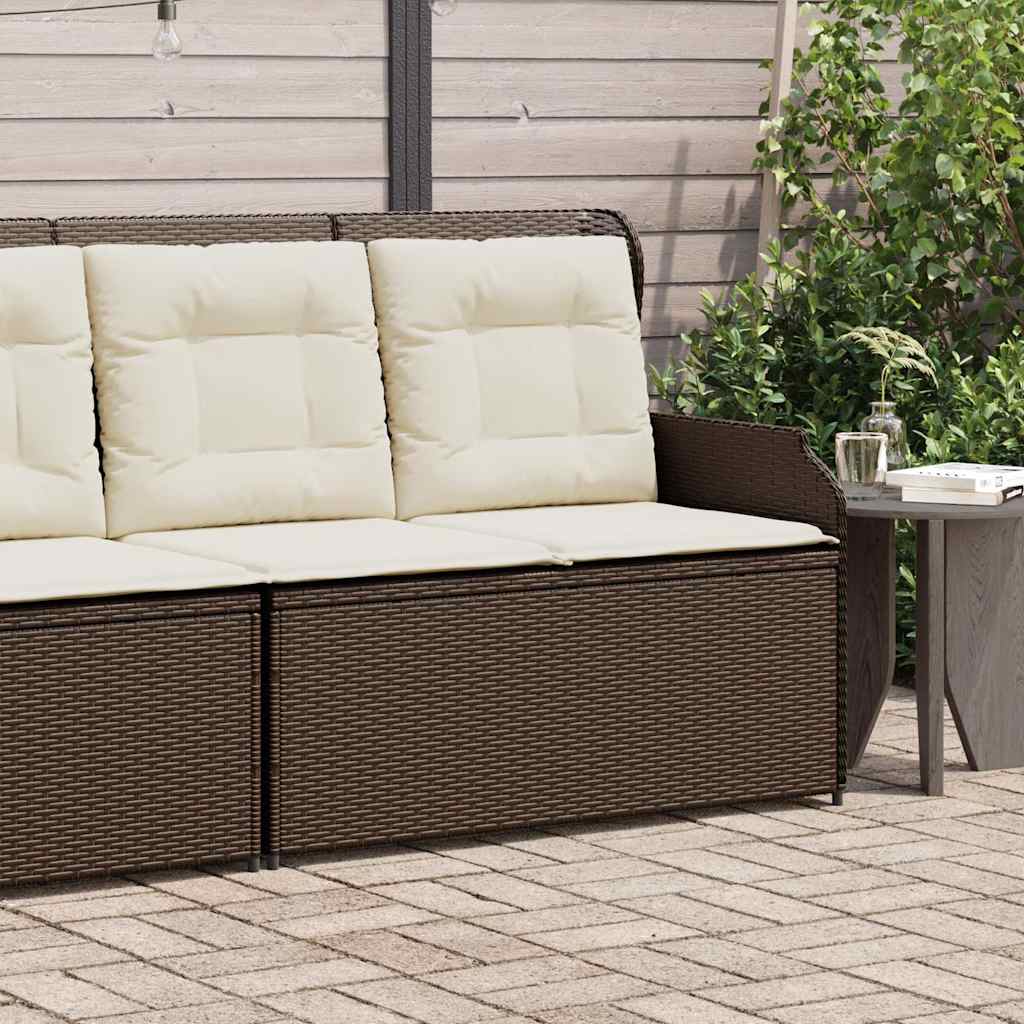Gartensessel Mit Kissen 2 Stk. Verstellbar Poly Rattan