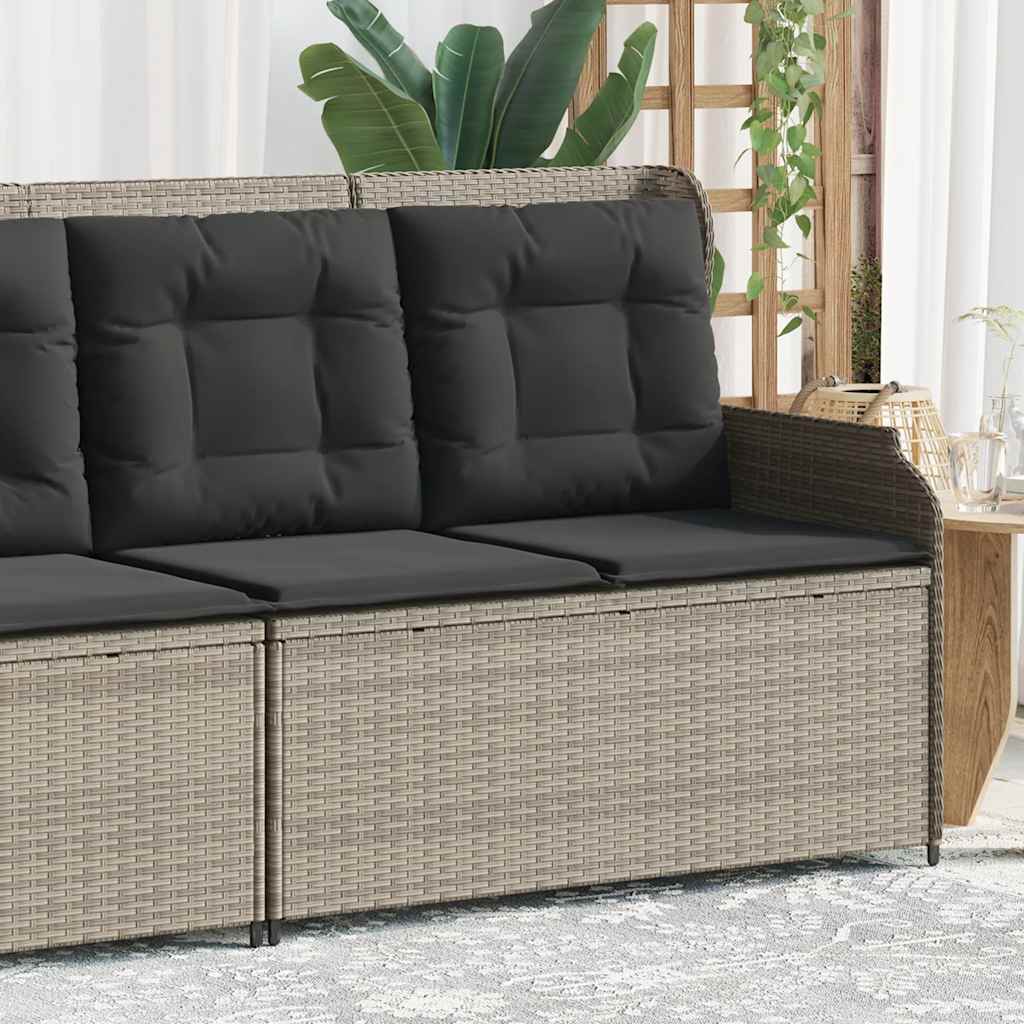 Gartensessel Mit Kissen 2 Stk. Verstellbar Poly Rattan