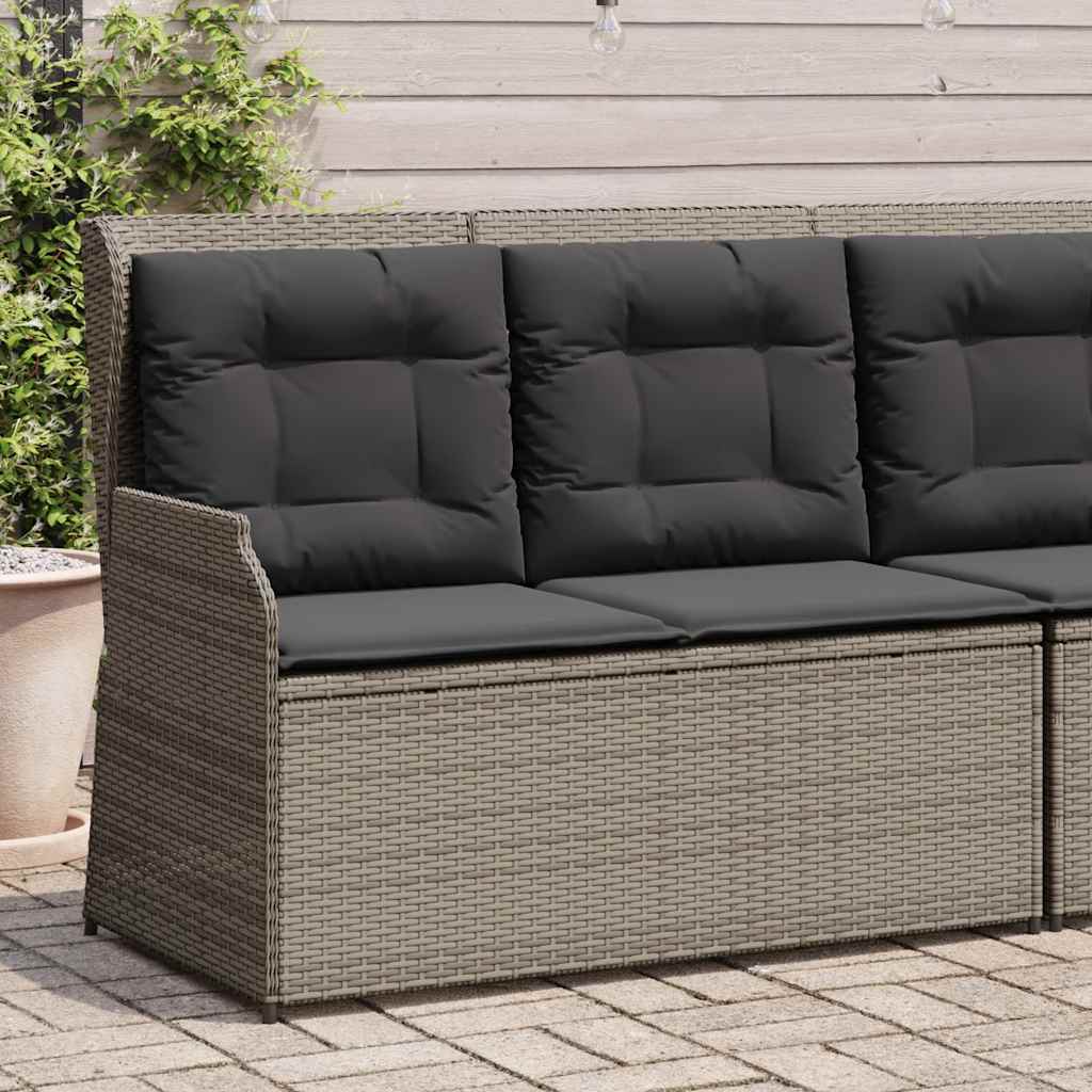 Gartensessel Mit Kissen 2 Stk. Verstellbar Poly Rattan