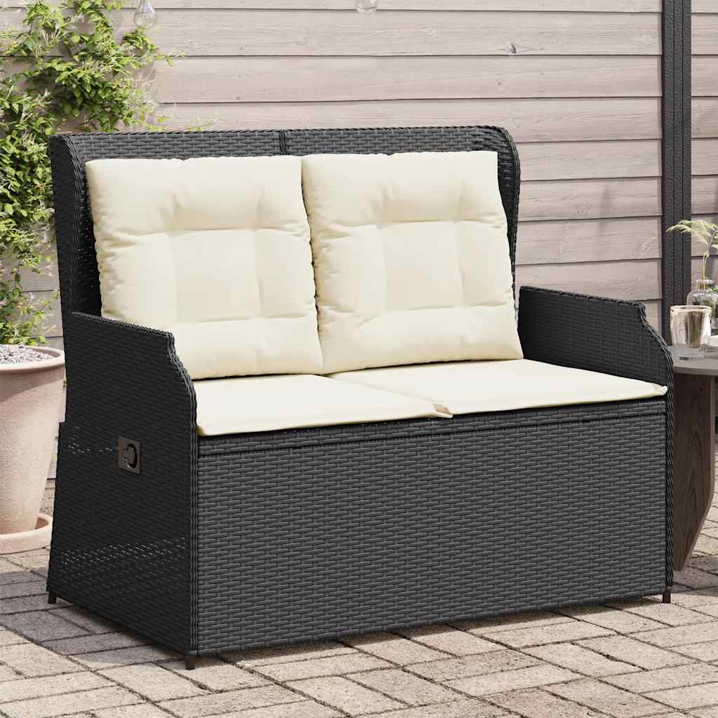 Gartensessel Mit Kissen 2 Stk. Verstellbar Poly Rattan