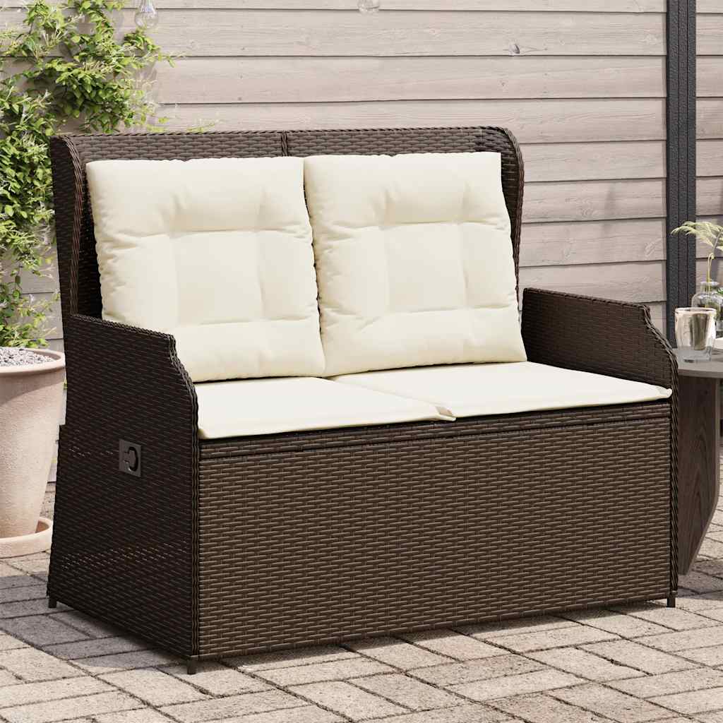 Gartensessel Mit Kissen 2 Stk. Verstellbar Poly Rattan